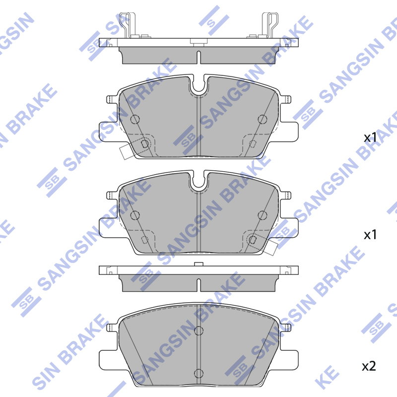 Передние тормозные колодки Sangsin SP2917