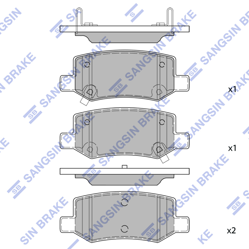 Передние тормозные колодки Sangsin SP2931