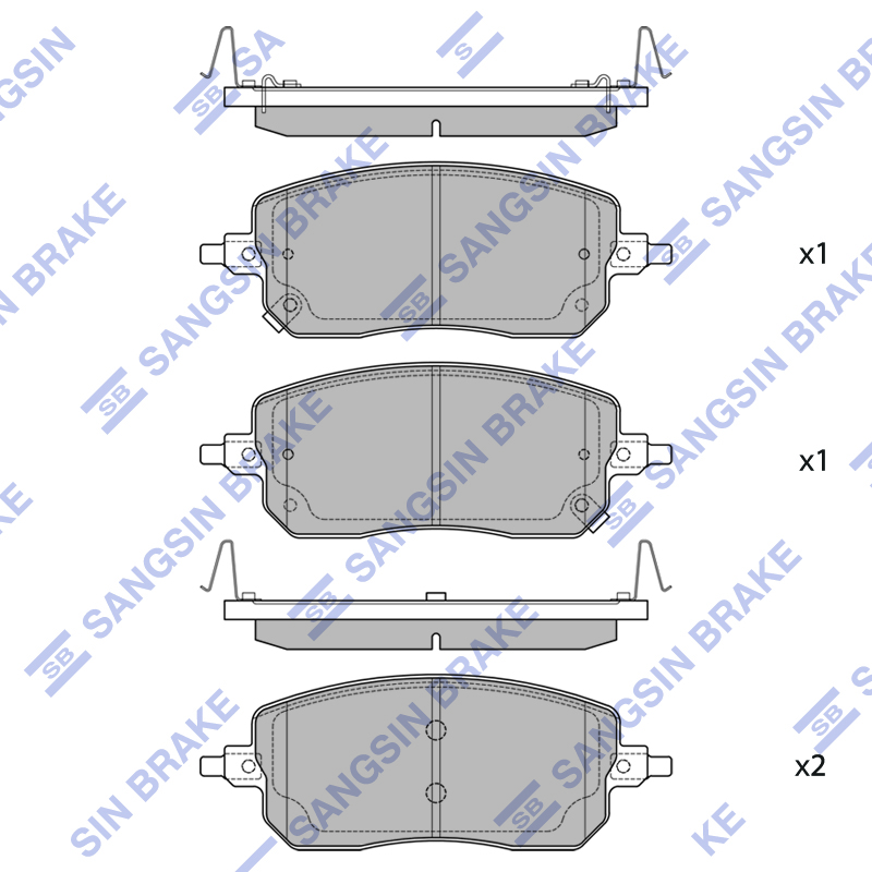 Передние тормозные колодки Sangsin SP2932