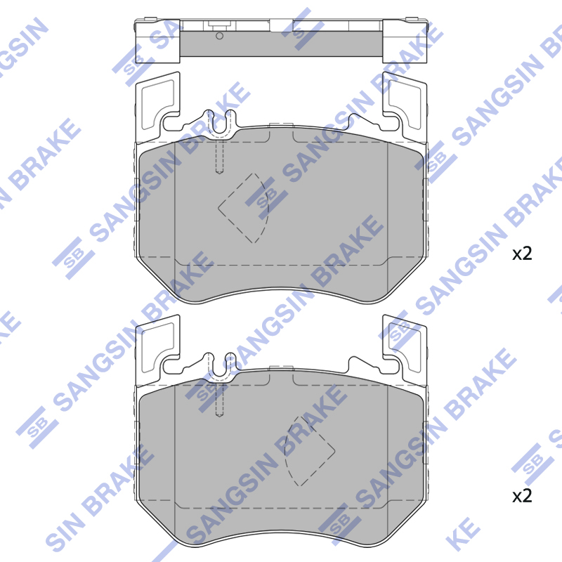 Передние тормозные колодки Sangsin SP2942