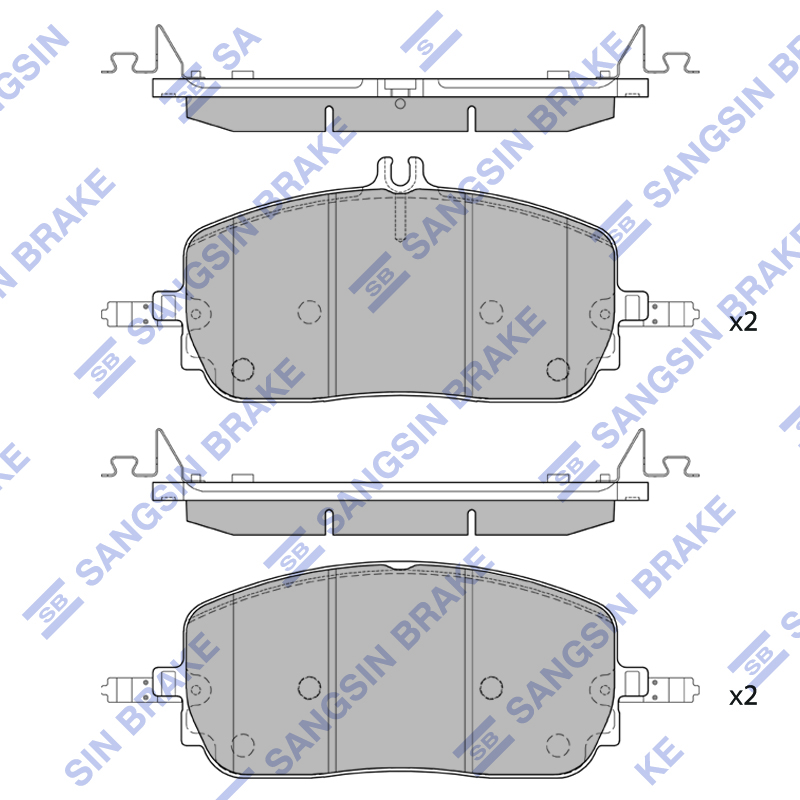 Передние тормозные колодки Sangsin SP2946