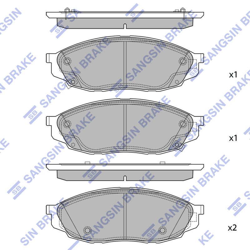 Передние тормозные колодки Sangsin SP2955