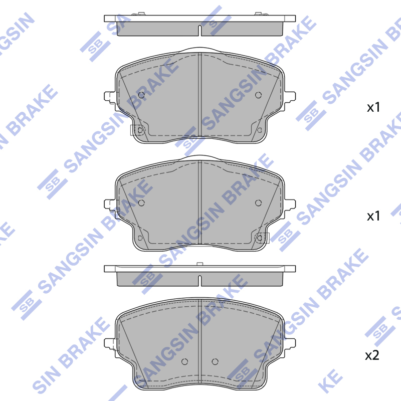 Передние тормозные колодки Sangsin SP3013