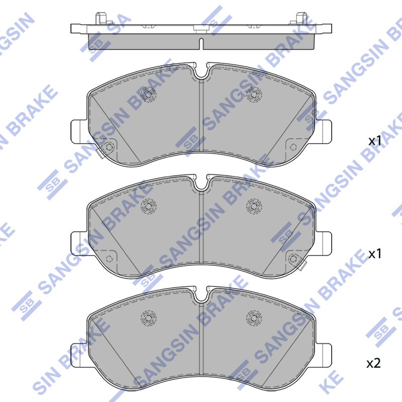 Передние тормозные колодки Sangsin SP3074