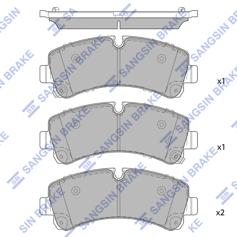 Передние тормозные колодки Sangsin SP3076