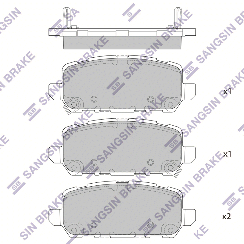 Передние тормозные колодки Sangsin SP4007