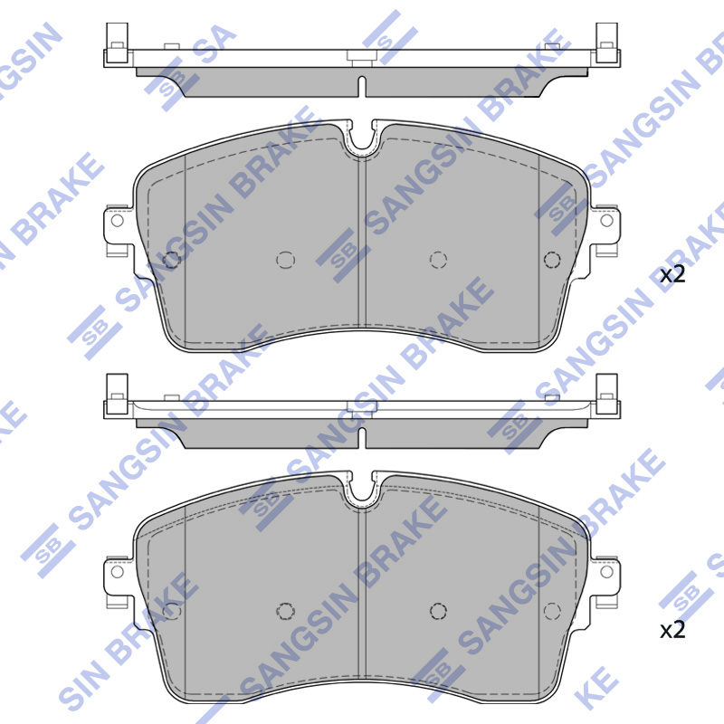 Передние тормозные колодки Sangsin SP4010