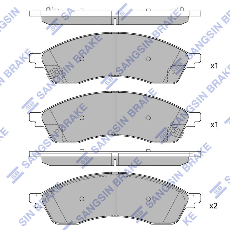Передние тормозные колодки Sangsin SP4012