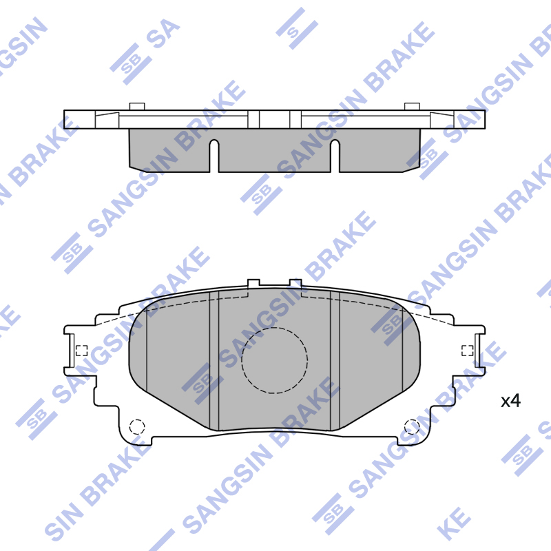 Передние тормозные колодки Sangsin SP4013