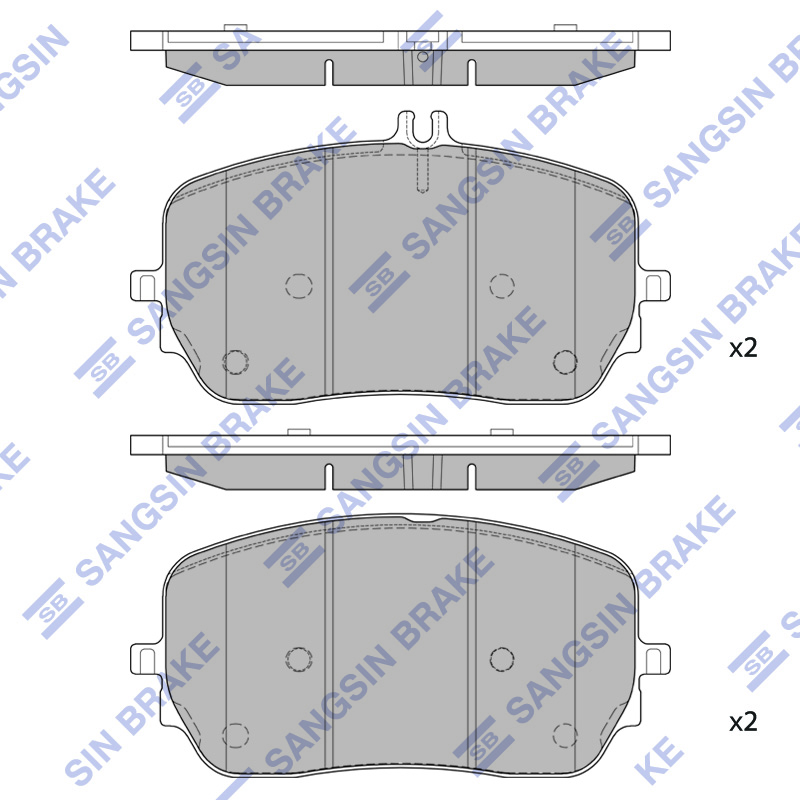 Передние тормозные колодки Sangsin SP4018
