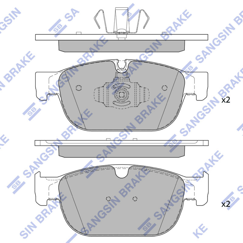 Передние тормозные колодки Sangsin SP4024