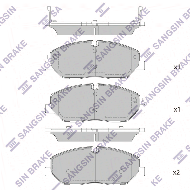 Передние тормозные колодки Sangsin SP4037