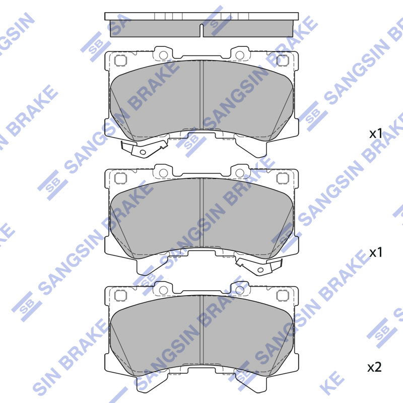 Передние тормозные колодки Sangsin SP4040