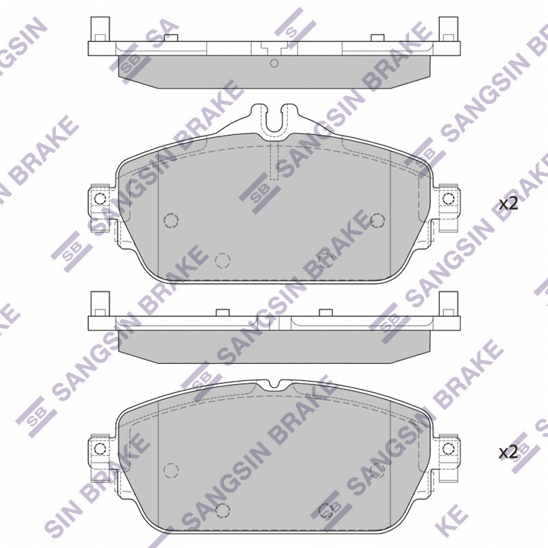 Передние тормозные колодки Sangsin SP4044