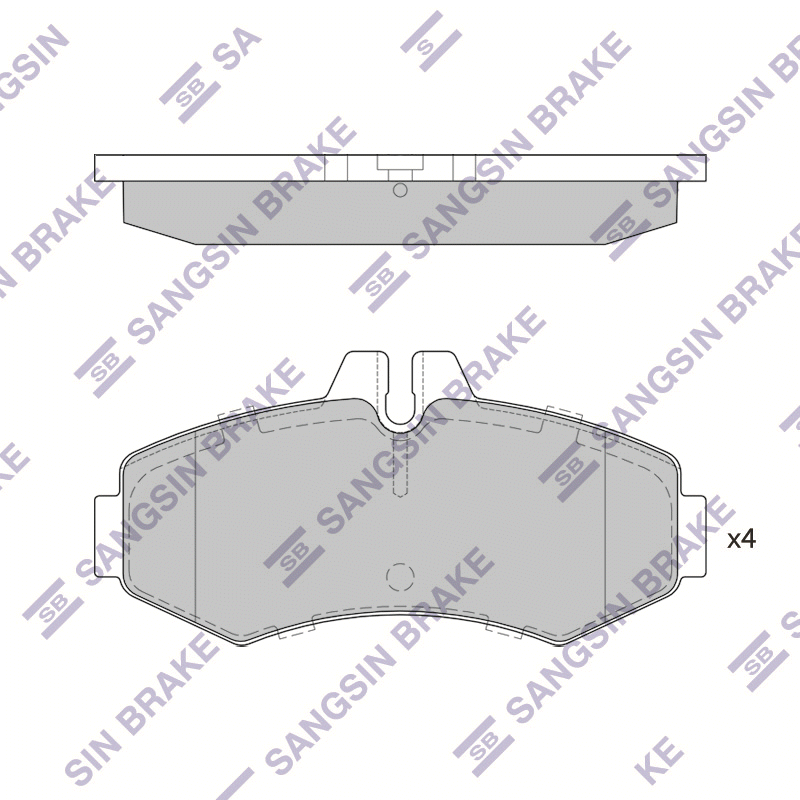 Передние тормозные колодки Sangsin SP4049