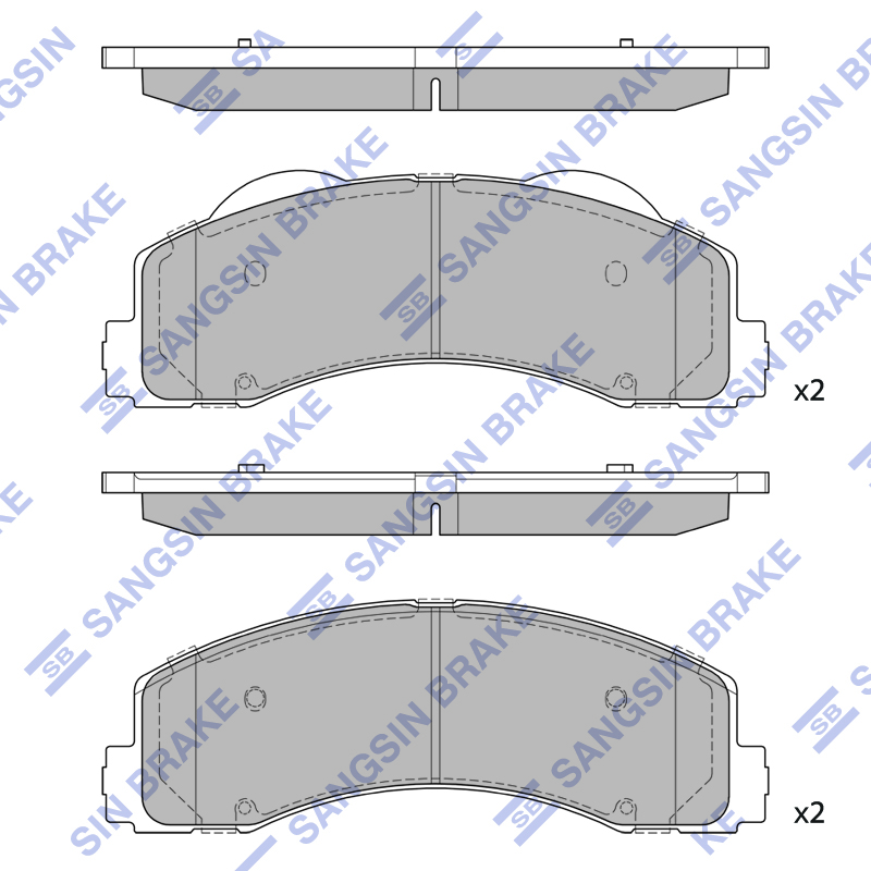 Передние тормозные колодки Sangsin SP4056