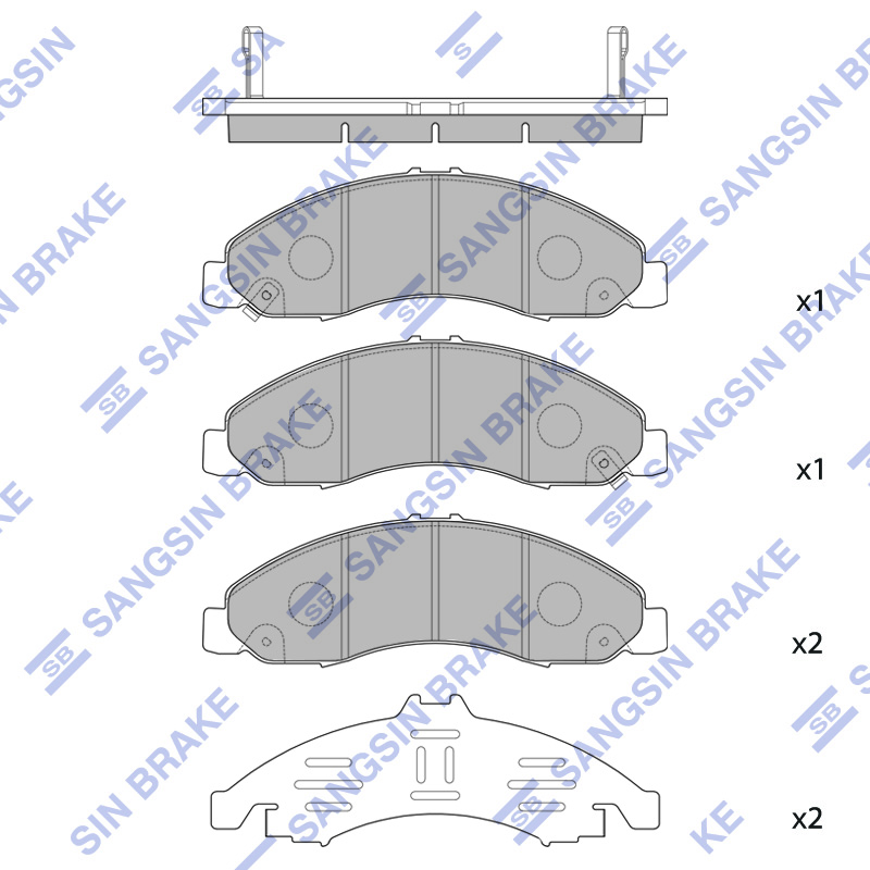 Передние тормозные колодки Sangsin SP4057