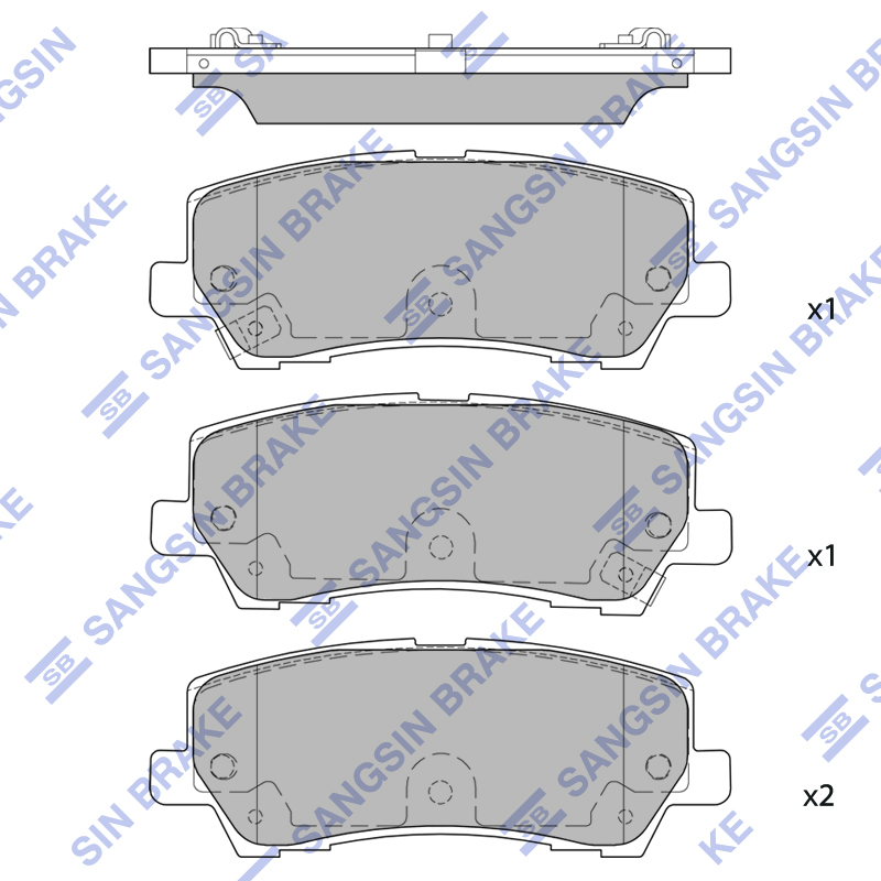 Передние тормозные колодки Sangsin SP4068A
