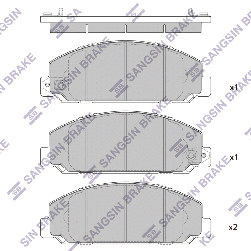 Передние тормозные колодки Sangsin SP4078