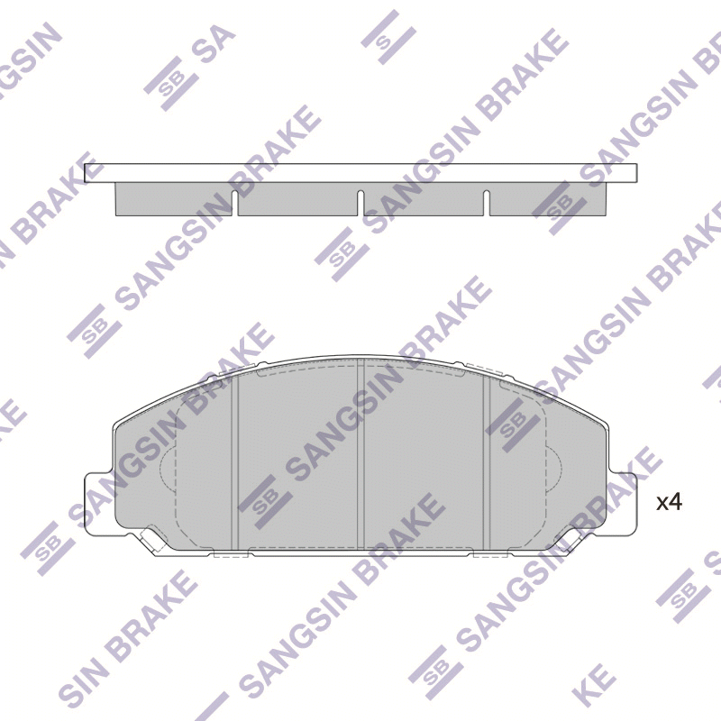 Передние тормозные колодки Sangsin SP4078A