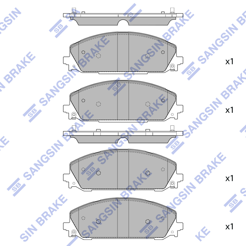 Передние тормозные колодки Sangsin SP4087
