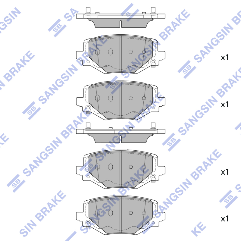 Передние тормозные колодки Sangsin SP4088