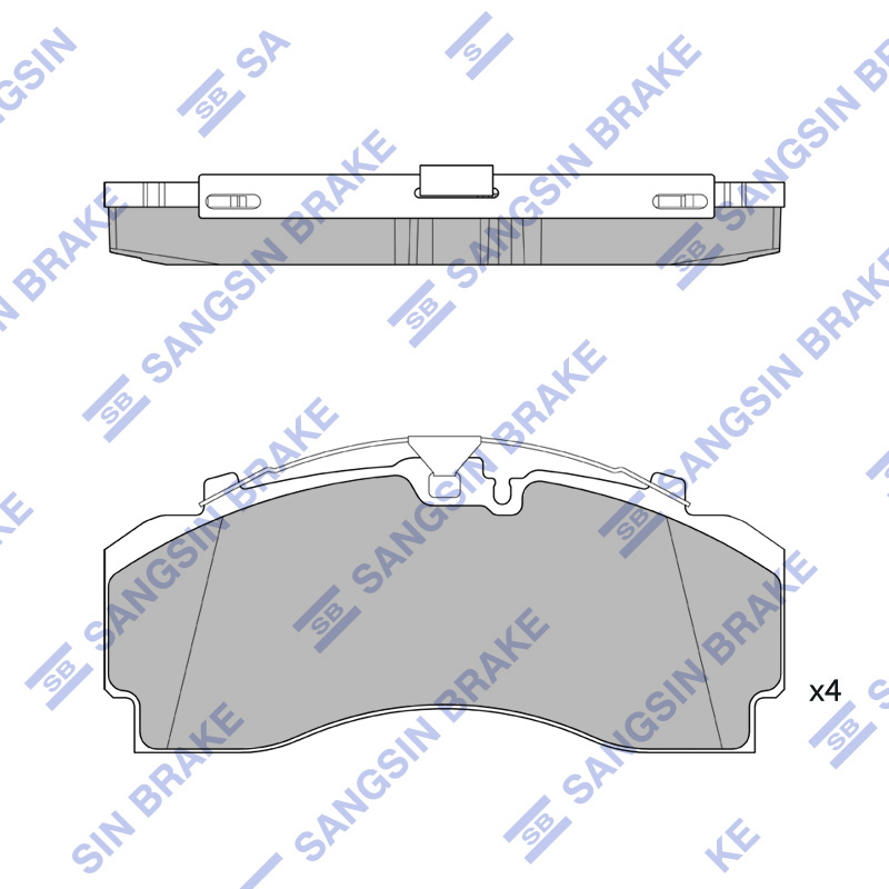 Передние тормозные колодки Sangsin SP4089