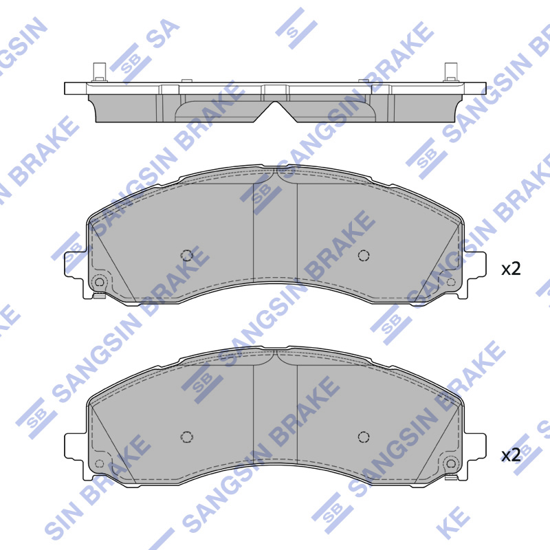 Передние тормозные колодки Sangsin SP4096