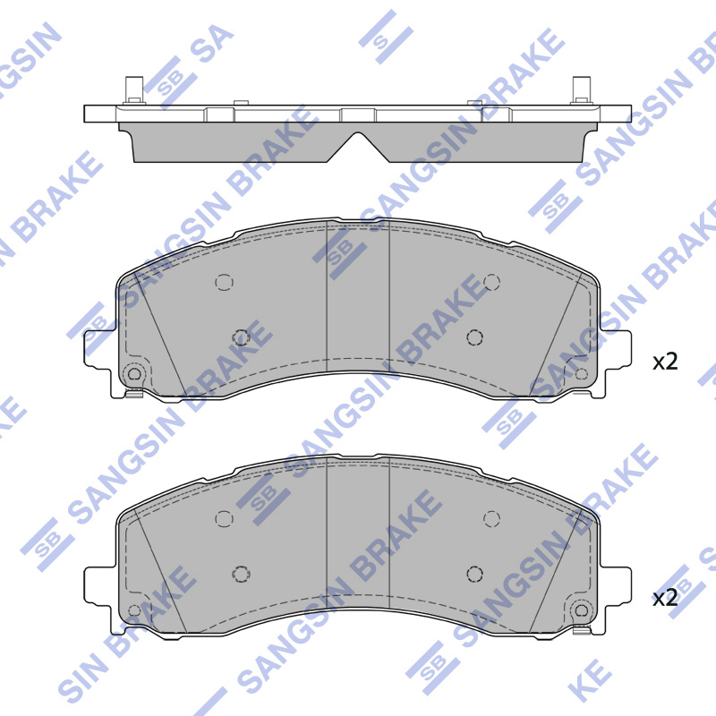 Передние тормозные колодки Sangsin SP4097