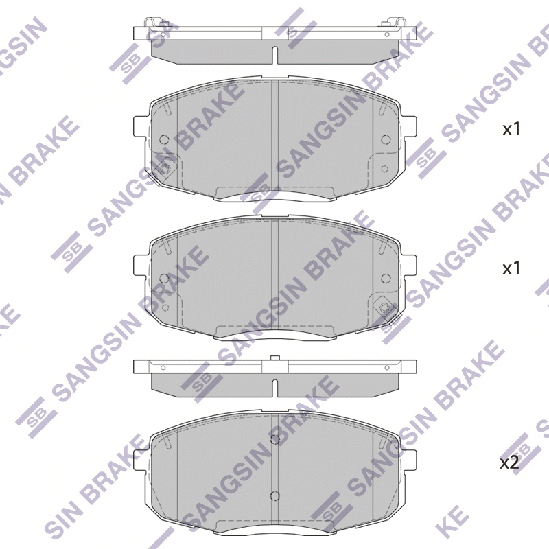 Передние тормозные колодки Sangsin SP4098