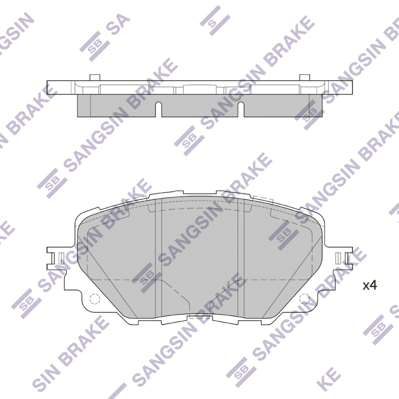 Передние тормозные колодки Sangsin SP4101
