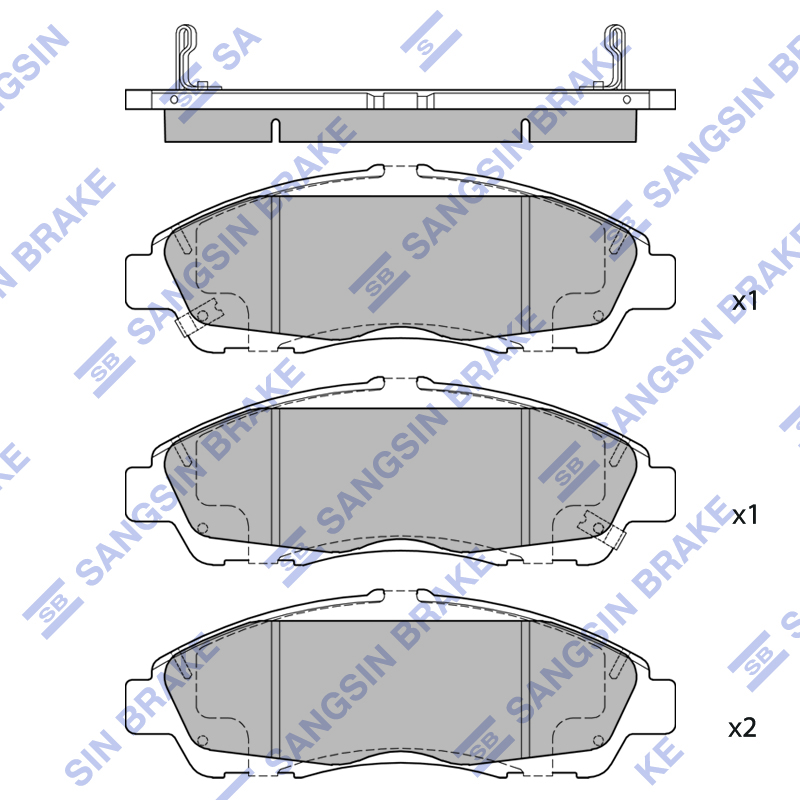 Передние тормозные колодки Sangsin SP4110