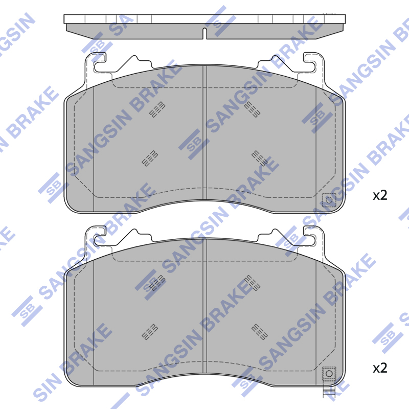 Передние тормозные колодки Sangsin SP4114