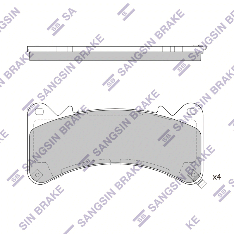 Передние тормозные колодки Sangsin SP4115