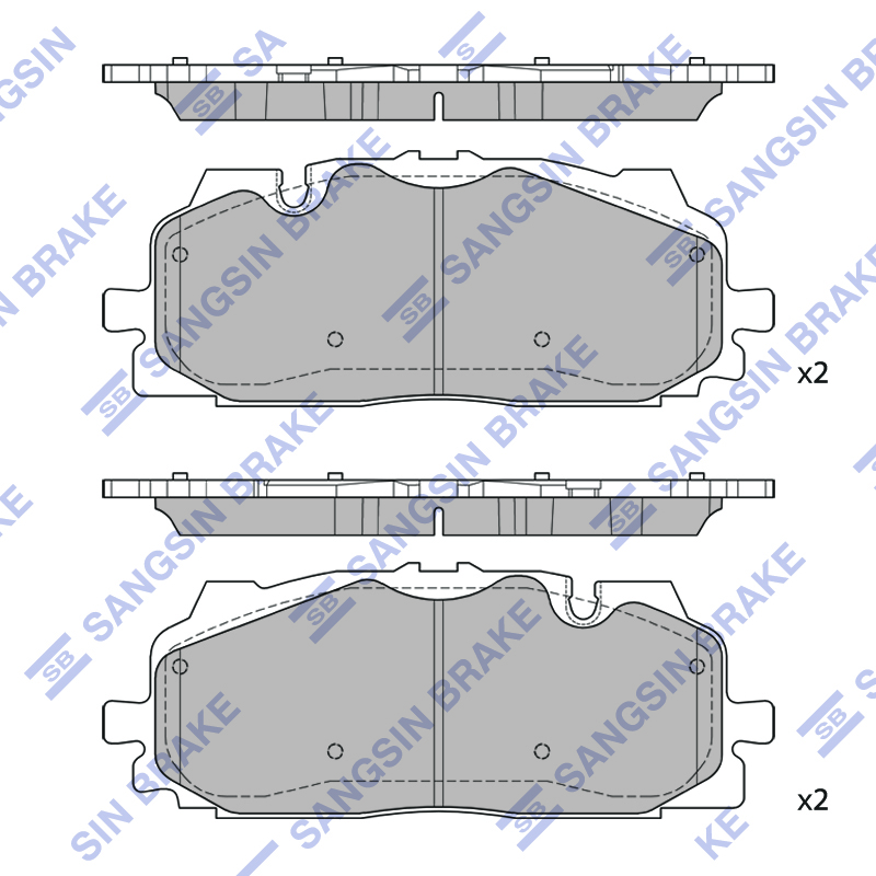 Передние тормозные колодки Sangsin SP4117