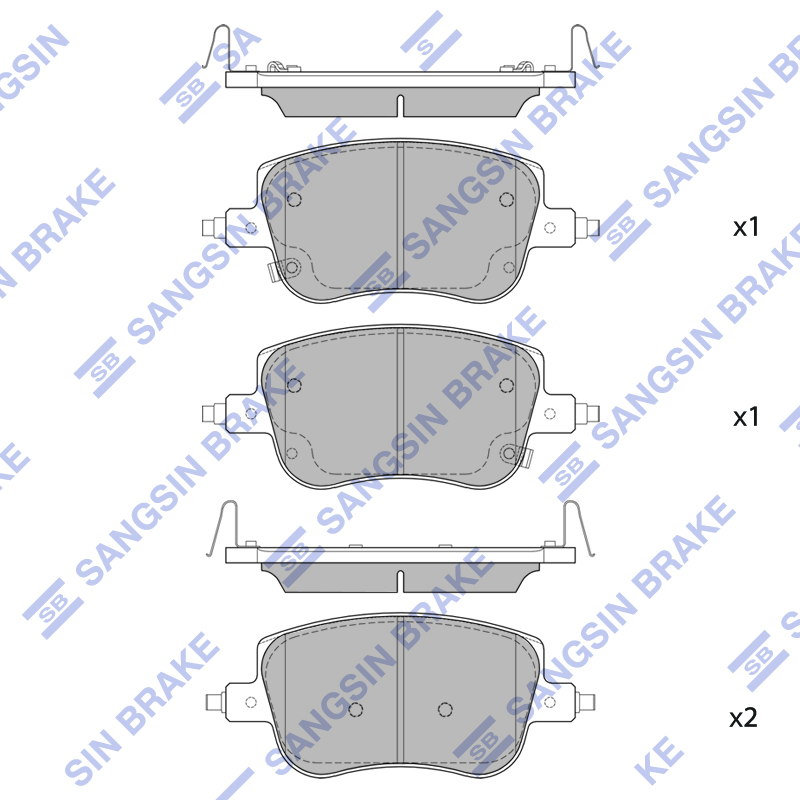 Передние тормозные колодки Sangsin SP4119