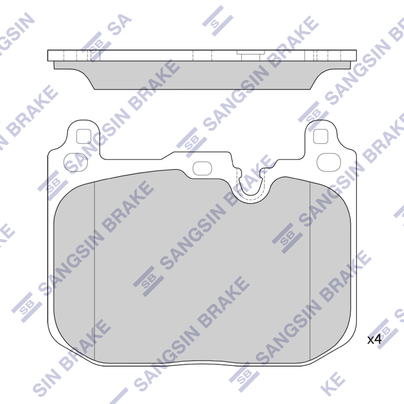 Передние тормозные колодки Sangsin SP4126