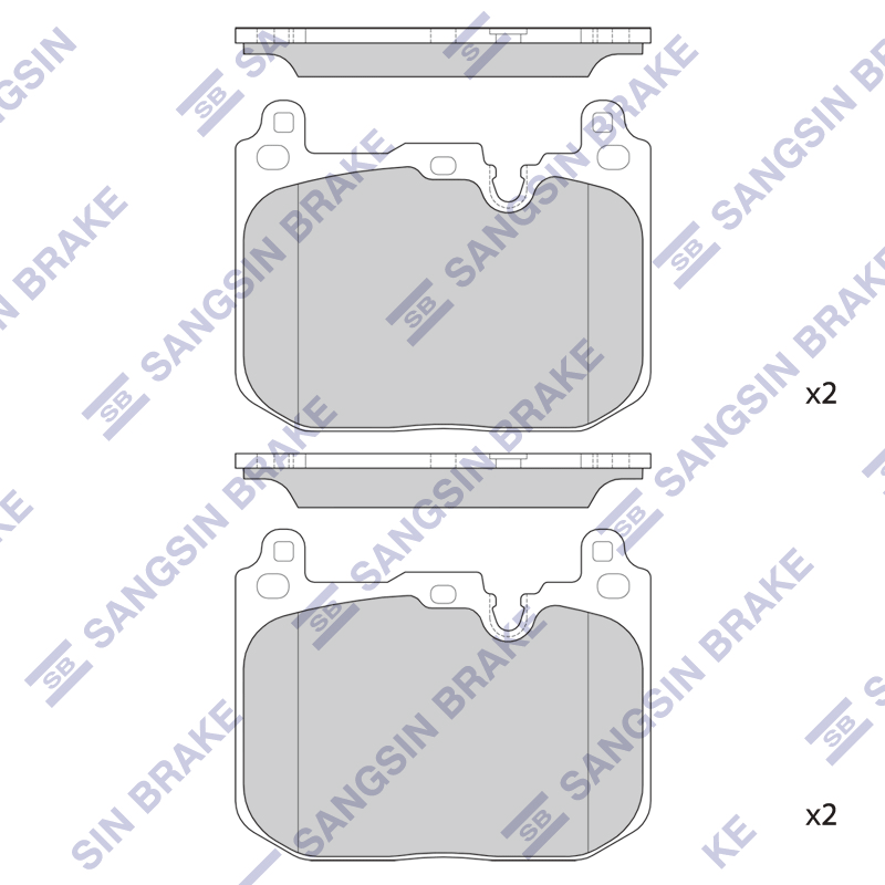 Передние тормозные колодки Sangsin SP4126A