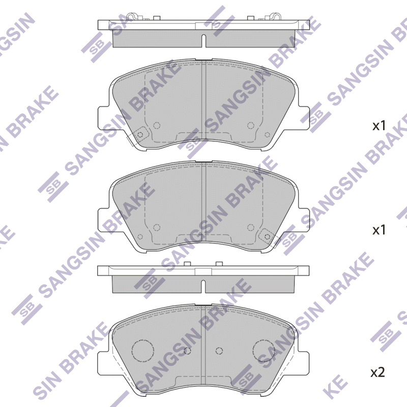 Передние тормозные колодки Sangsin SP4150