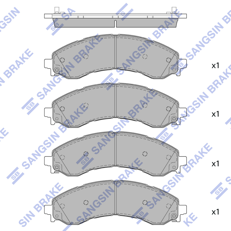 Передние тормозные колодки Sangsin SP4163