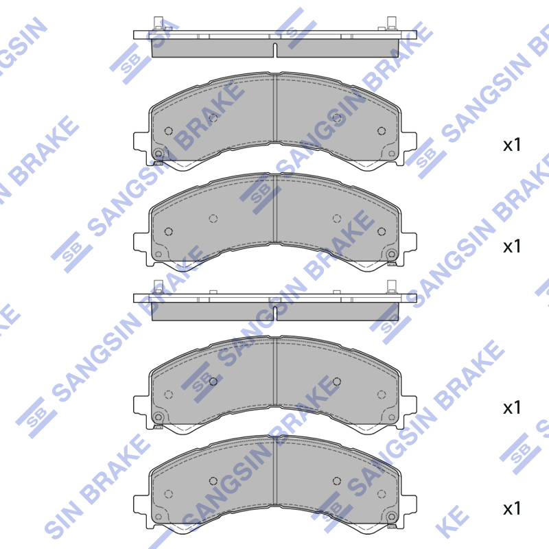 Передние тормозные колодки Sangsin SP4164