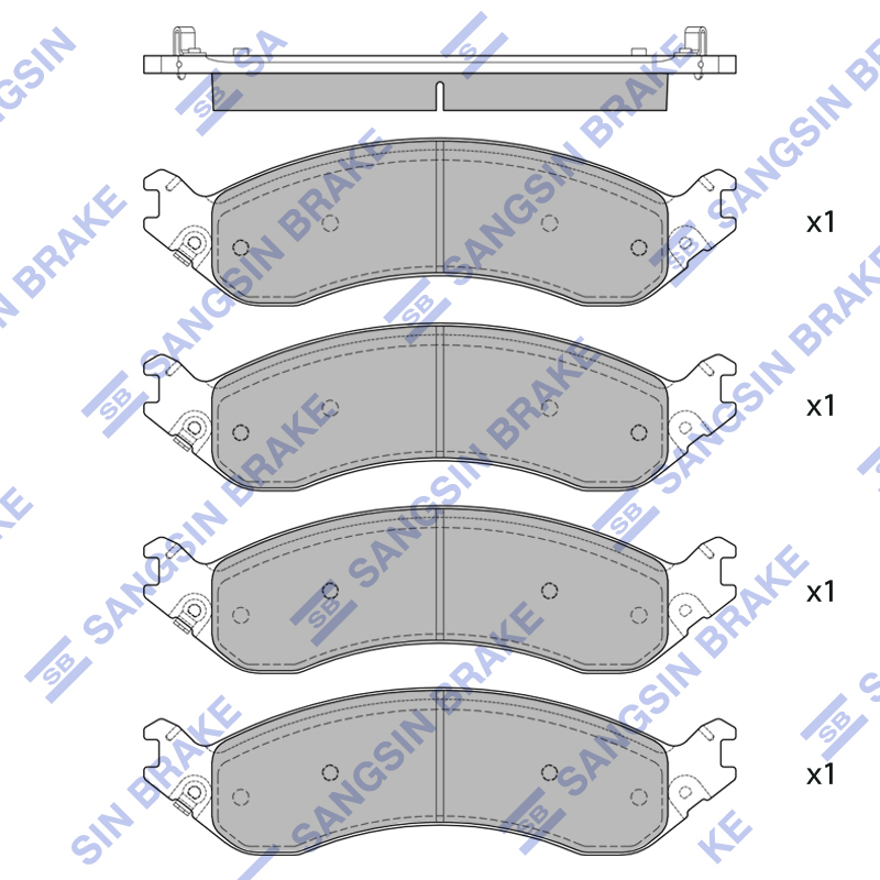 Передние тормозные колодки Sangsin SP4165