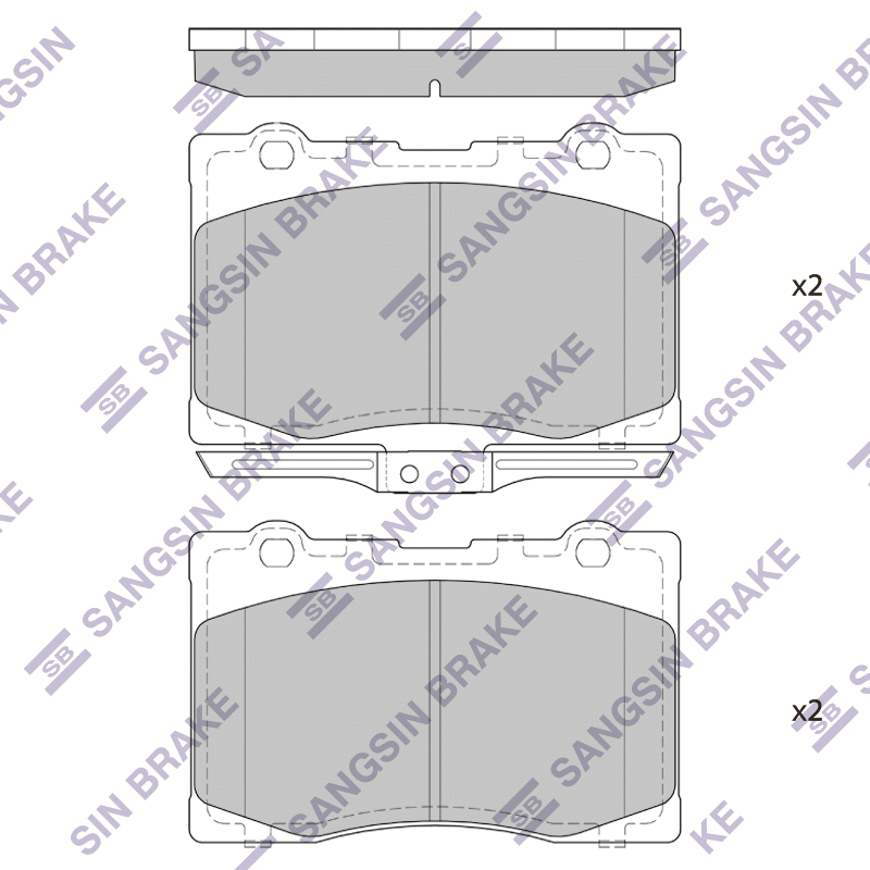 Передние тормозные колодки Sangsin SP4175