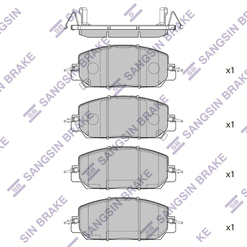 Передние тормозные колодки Sangsin SP4176