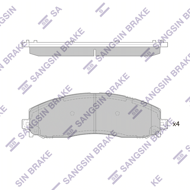 Передние тормозные колодки Sangsin SP4179