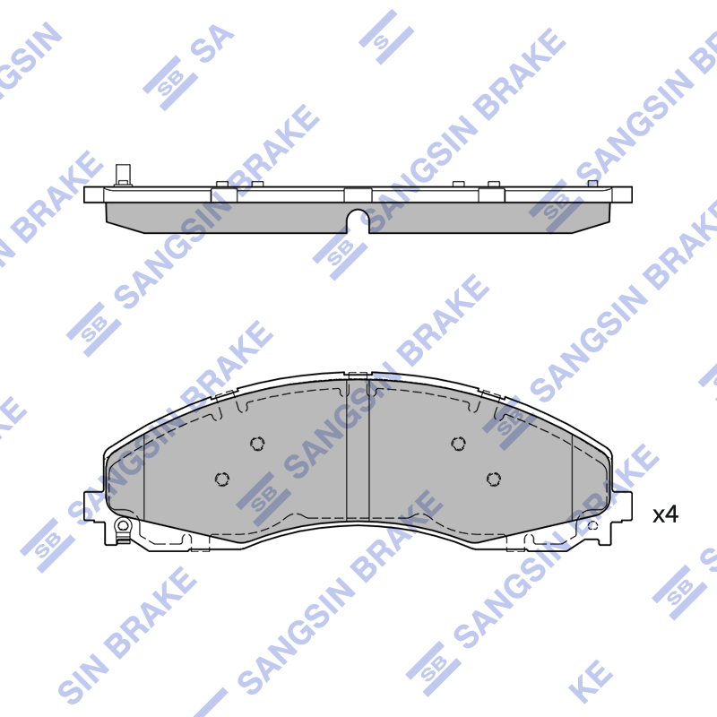 Передние тормозные колодки Sangsin SP4193