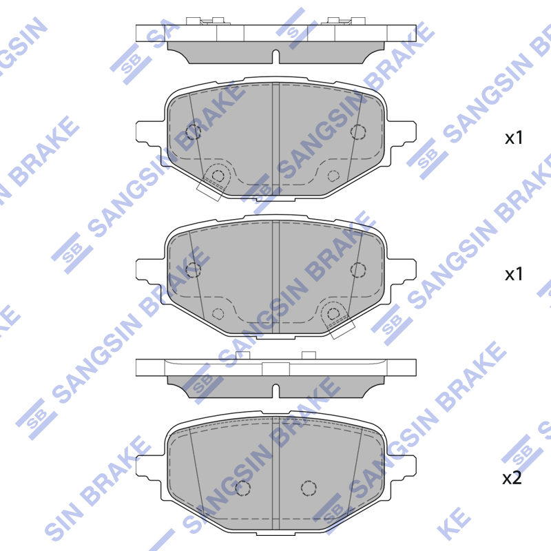 Передние тормозные колодки Sangsin SP4201
