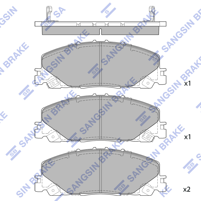 Передние тормозные колодки Sangsin SP4202