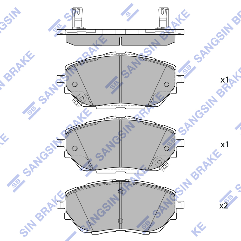 Передние тормозные колодки Sangsin SP4213A
