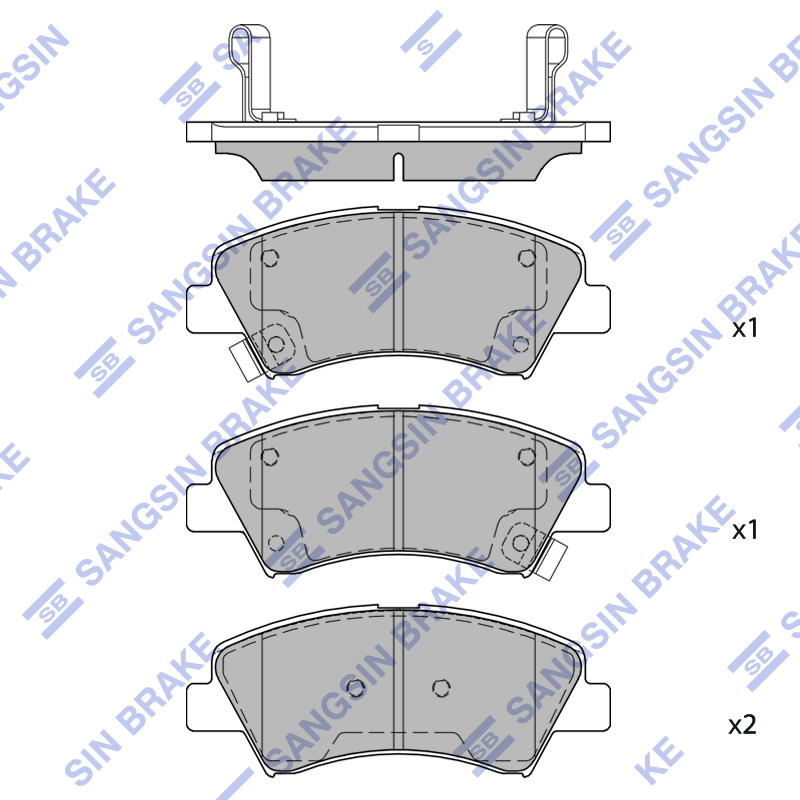 Передние тормозные колодки Sangsin SP4214